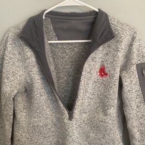 Red Sox Gray Quarterzip